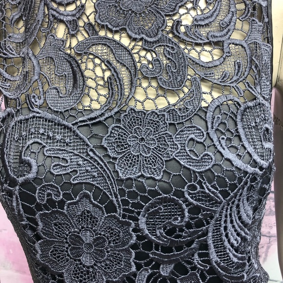 Adrianna Papell lace sleeveless cocktail dress - Picture 4 of 8